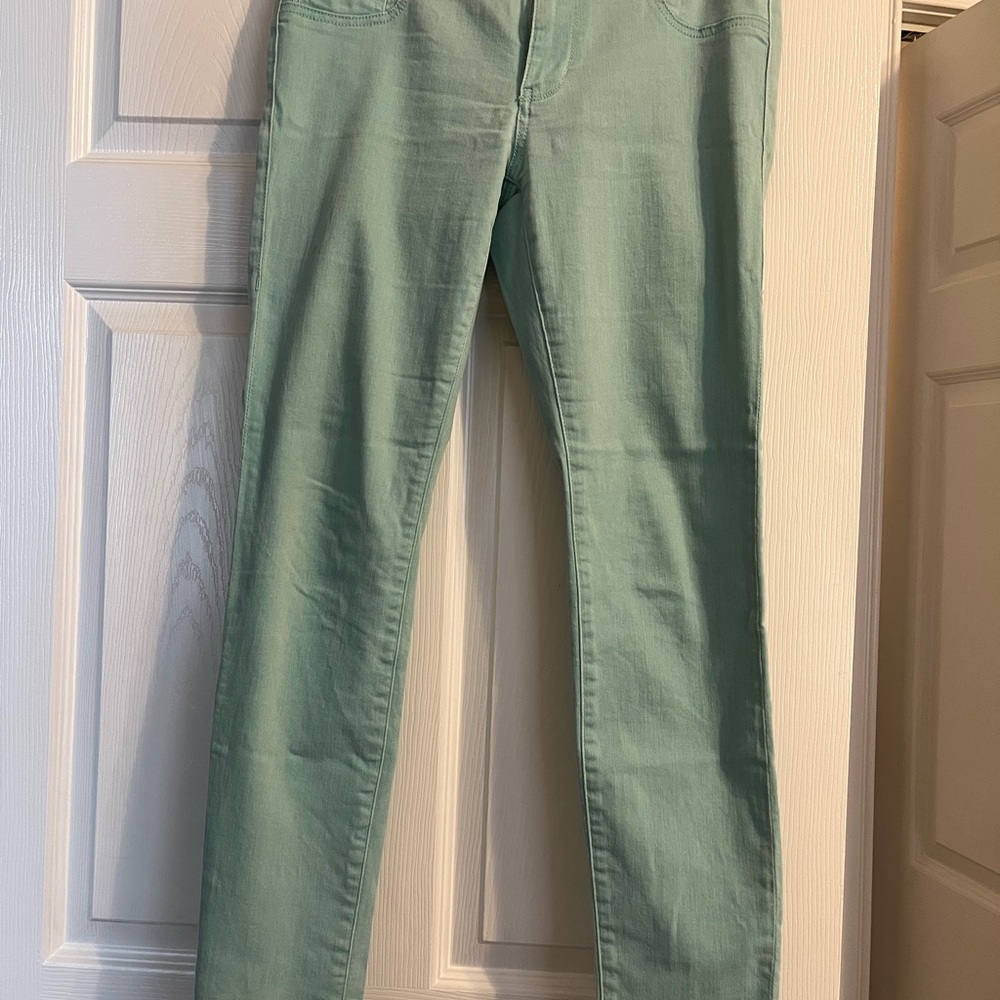 CAbi Women's Light Green Skinny Jeans